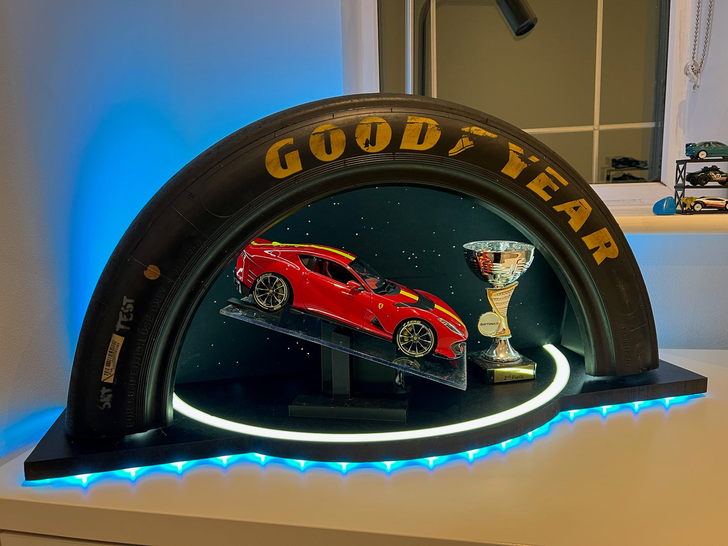 The Goodwood Edition: Race-Used Tyre Display for Model Cars & Memorabilia