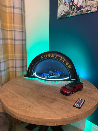 The Goodwood Edition: Race-Used Tyre Display for Model Cars & Memorabilia