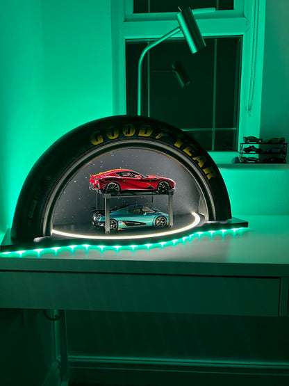 The Goodwood Edition: Race-Used Tyre Display for Model Cars & Memorabilia