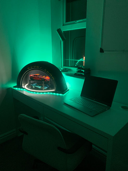 The Goodwood Edition: Race-Used Tyre Display for Model Cars & Memorabilia