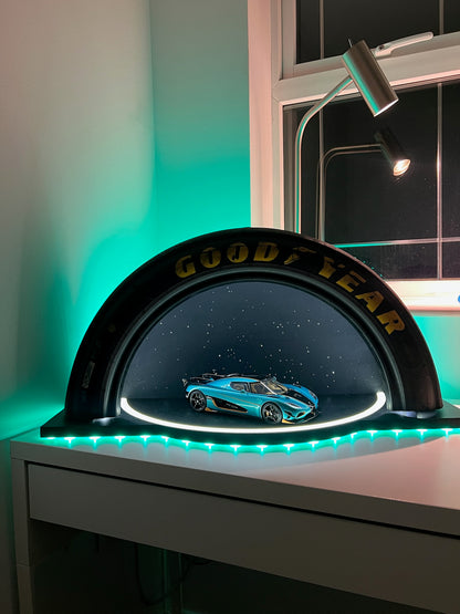 The Goodwood Edition: Race-Used Tyre Display for Model Cars & Memorabilia